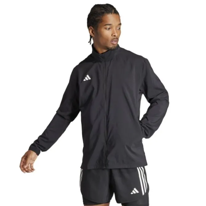 adidas Laufjacken>Adizero E Jacket Schwarz