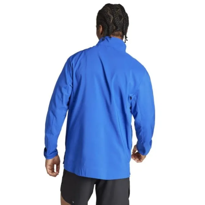 adidas Laufjacken>Adizero E Jacket Blau