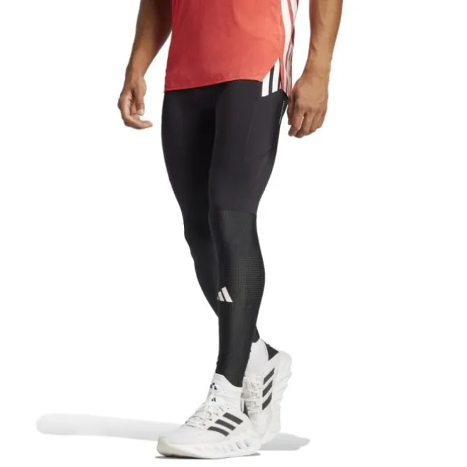 adidas Laufhosen>Adizero Long Tights Schwarz