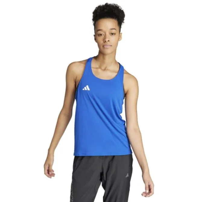 adidas Laufshirts>Adizero Tank Blau