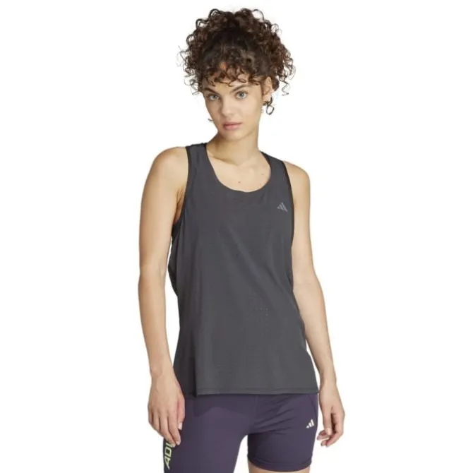 adidas Laufshirts>Adizero Tank Schwarz