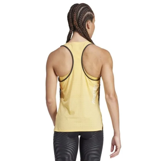 adidas Laufshirts>Adizero Tank Gelb