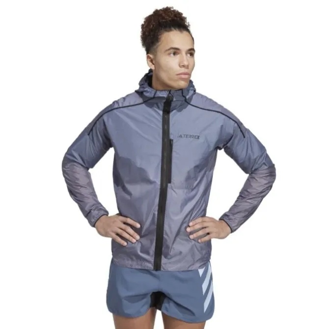 adidas Laufjacken>AGR WW Jacket Blau