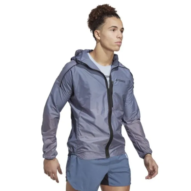 adidas Laufjacken>AGR WW Jacket Blau