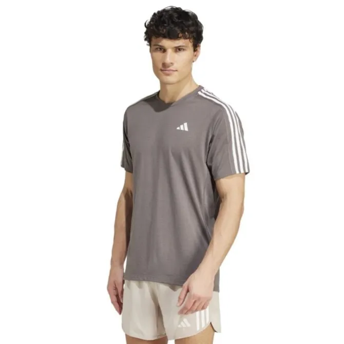 adidas Laufshirts>Own The Run E 3S T-shirt Grau