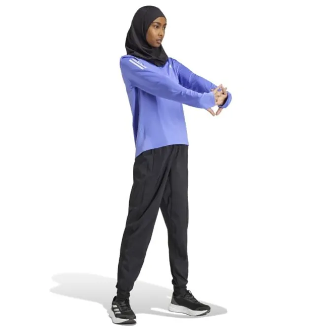 adidas Laufshirts>Own The Run Half-Zip Long Sleeve Violett