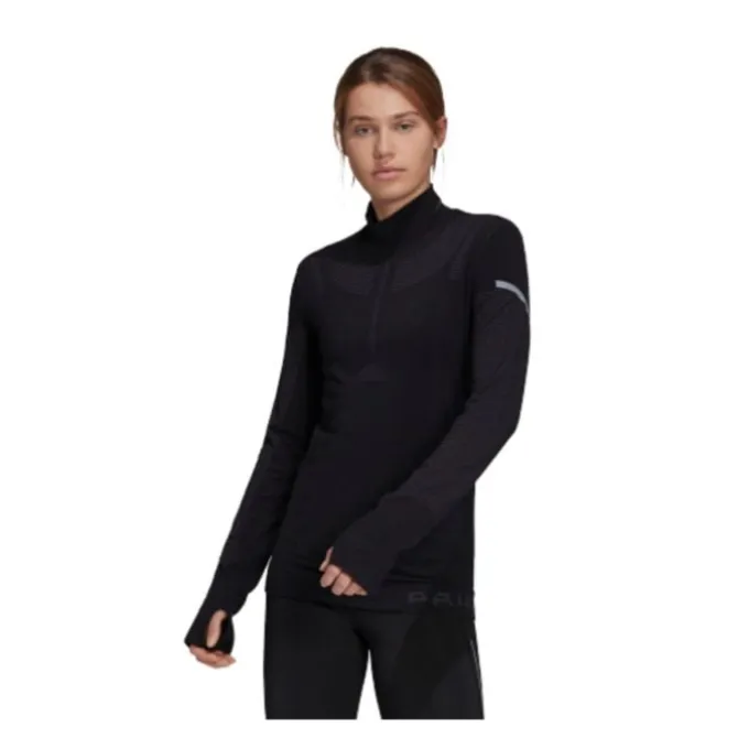 adidas Laufshirts>Pk Midlayer W Schwarz