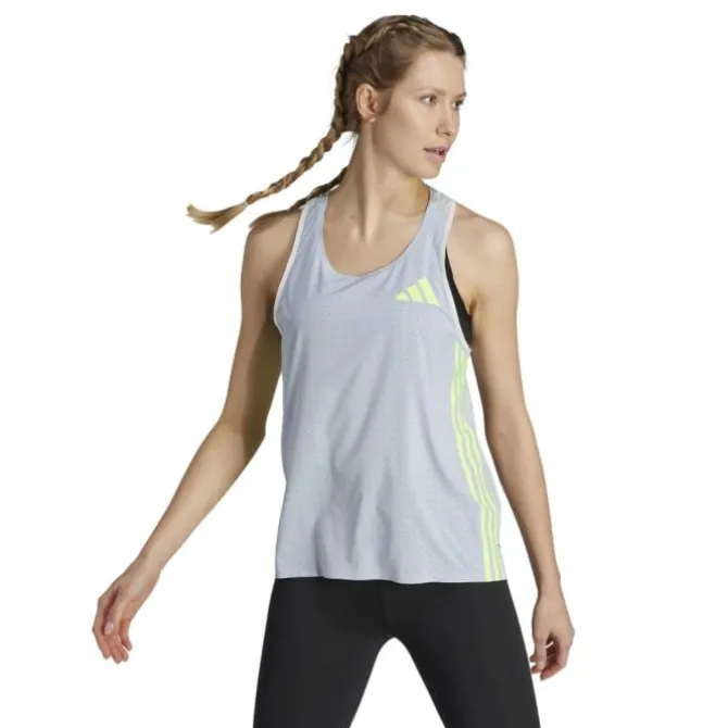 adidas Laufshirts>Promo Tank Blau