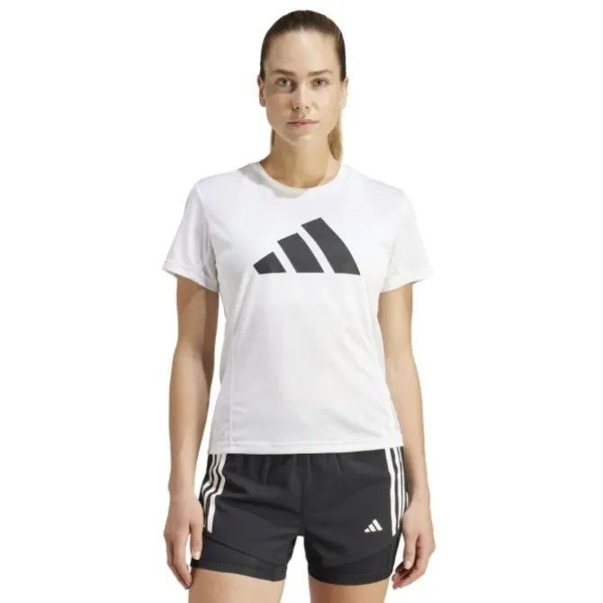 adidas Laufshirts>Run It Tee Weiß