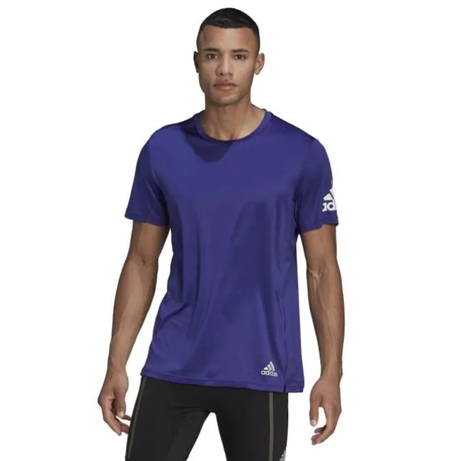 adidas Laufshirts>Run It Tee Violett