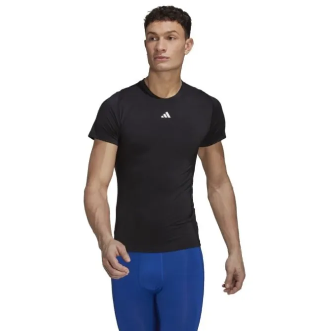 adidas Laufshirts>Tech Fit Tee Schwarz