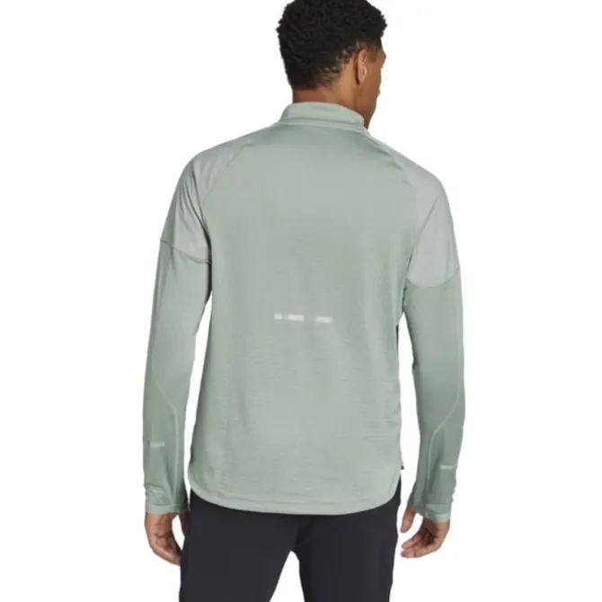 adidas Laufshirts>Ultimate Hivis 1/2 LS Grün