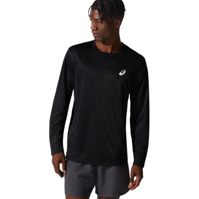 Asics Laufshirts>Core LS Tee Schwarz