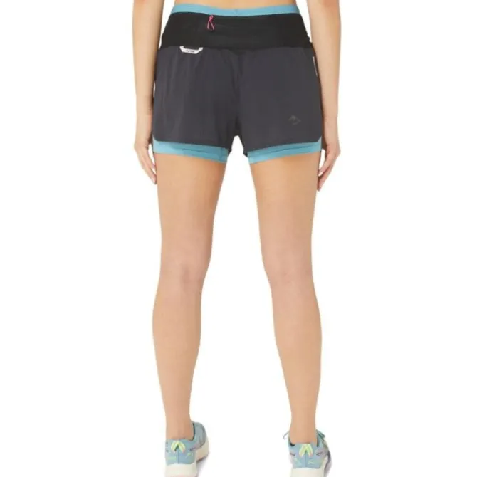 Asics Laufshorts>FujiTrail 2IN1 Short Schwarz