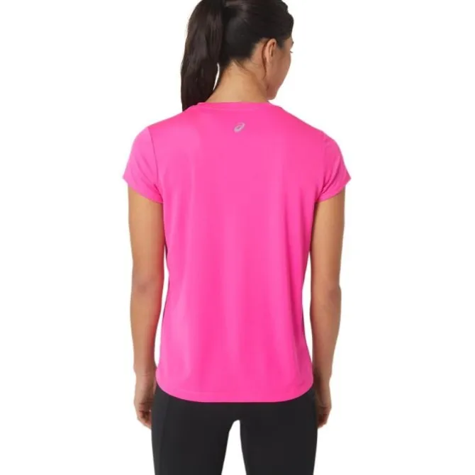 Asics Laufshirts>FujiTrail Logo SS Top Rot-violett