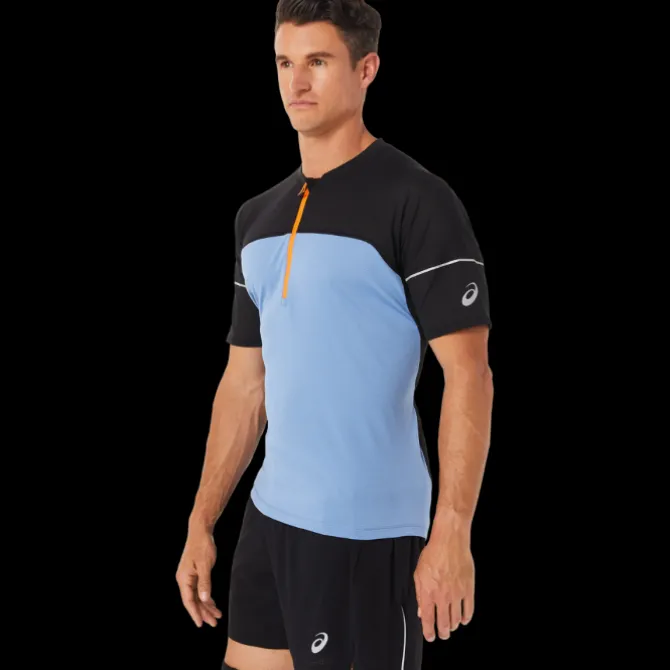 Asics Laufshirts>Fujitrail Top Blau