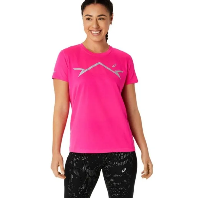 Asics Laufshirts>Lite-Show SS Top Rot-violett