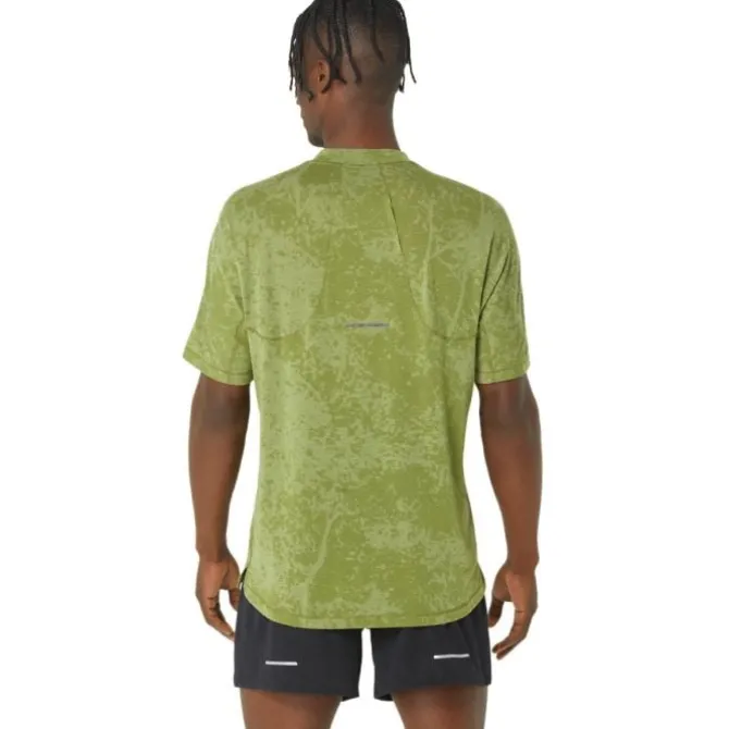 Asics Laufshirts>Metarun Pattern 1/2 Zip SS Top Grün