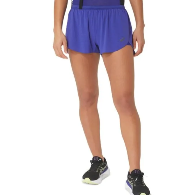 Asics Laufshorts>Metarun Split Short Blau