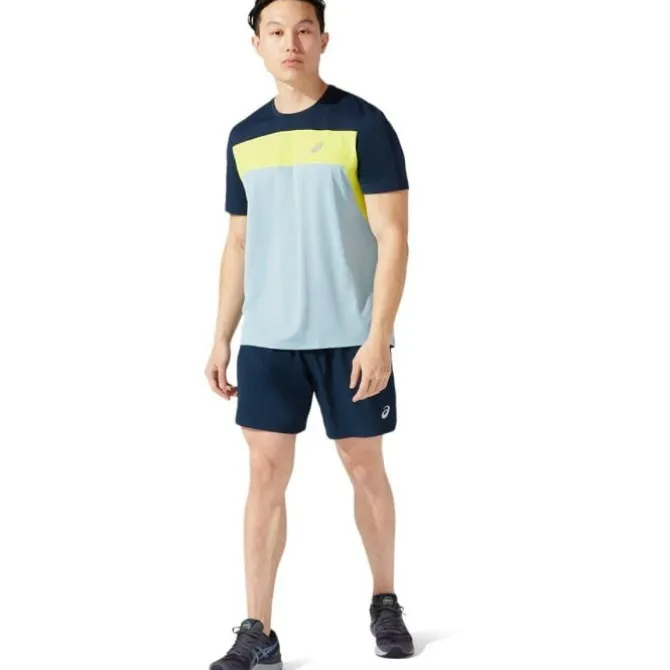 Asics Laufshorts>Road 7 inch Shorts Blau