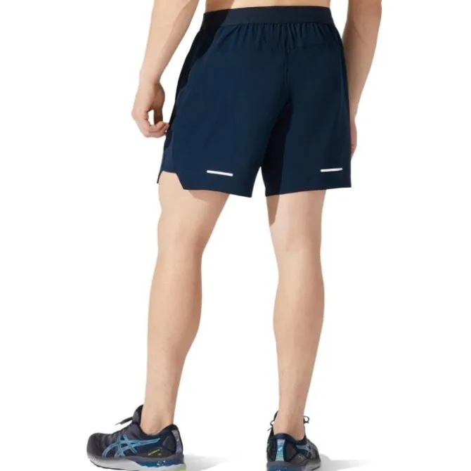 Asics Laufshorts>Road 7 inch Shorts Blau