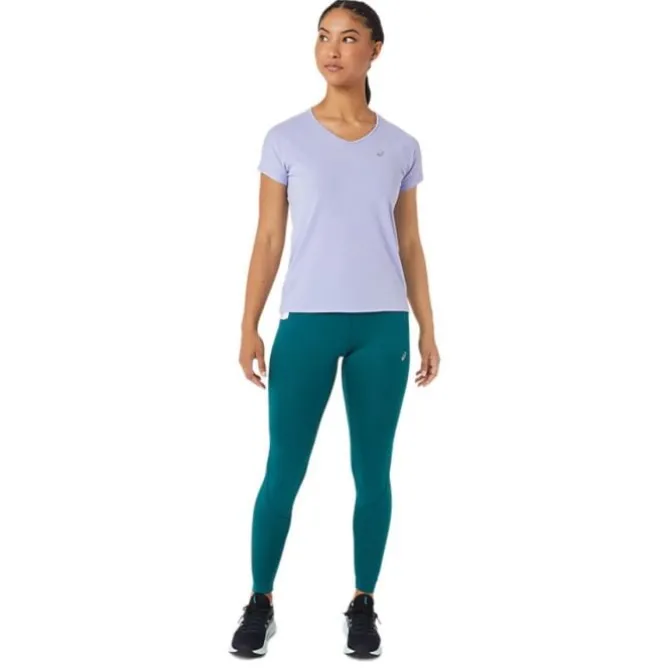 Asics Laufshirts>V-Neck SS Top Violett