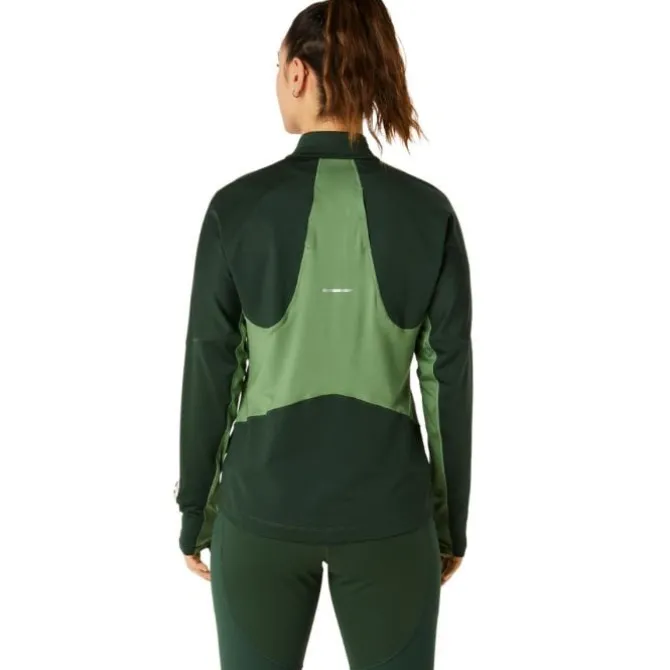 Asics Laufshirts>Winter Run 1/2 Zip Midlayer Grün