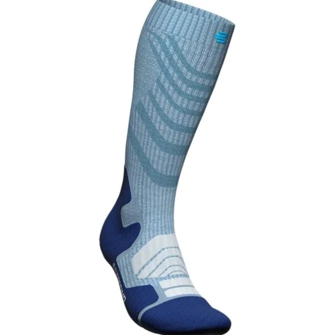 Bauerfeind Socken & Strümpfe | Laufsocken>Outdoor Merino Compression Socks High Cut Blau