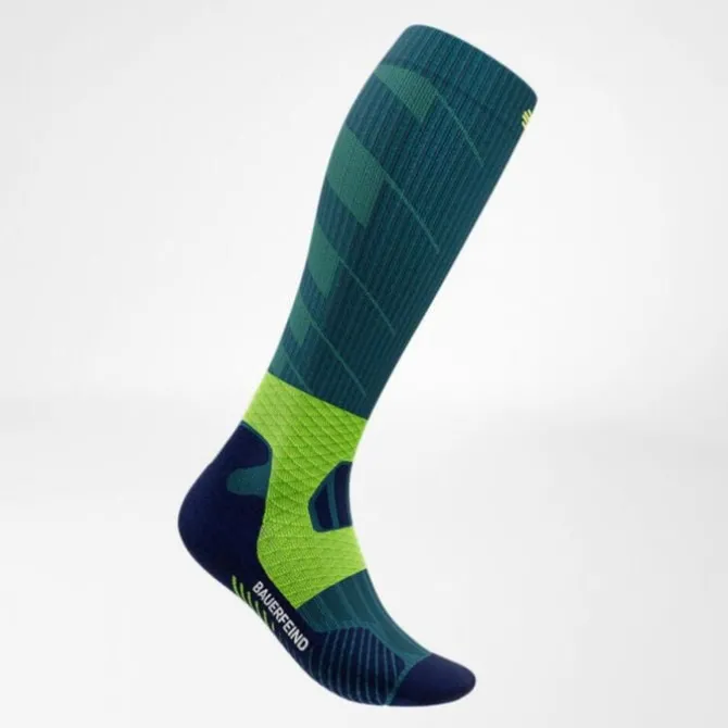 Bauerfeind Socken & Strümpfe | Laufsocken>Trail Run Compression Socks High Cut Blau