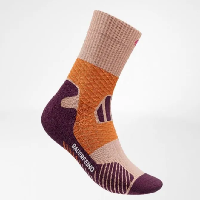 Bauerfeind Socken & Strümpfe | Laufsocken>Trail Run Compression Socks Mid Cut Orange