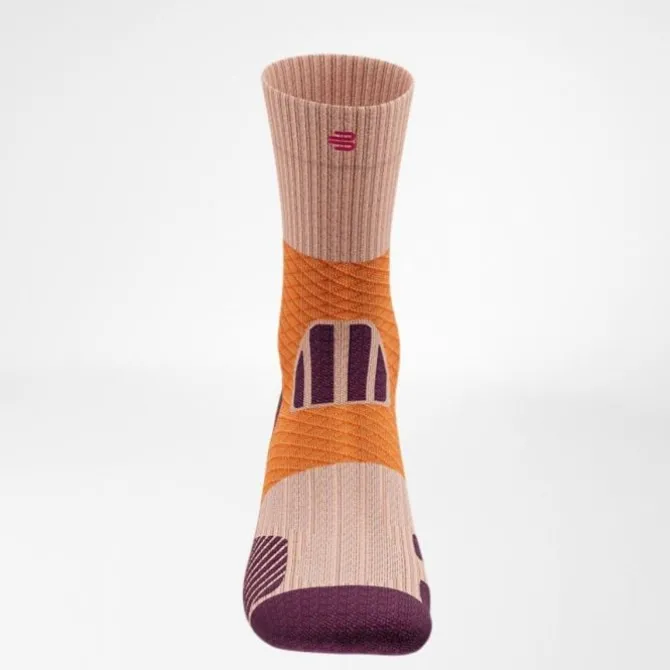 Bauerfeind Socken & Strümpfe | Laufsocken>Trail Run Compression Socks Mid Cut Orange