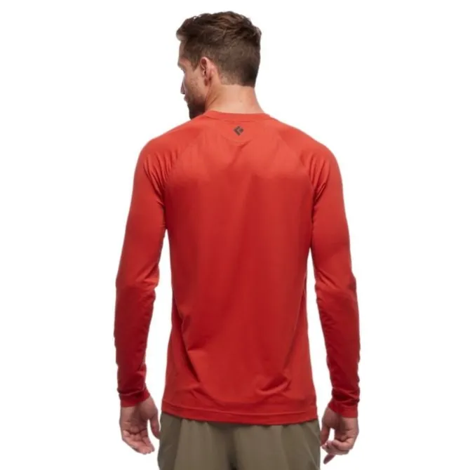 Black Diamond Laufshirts>Alpenglow Long Sleeve Crew Rot