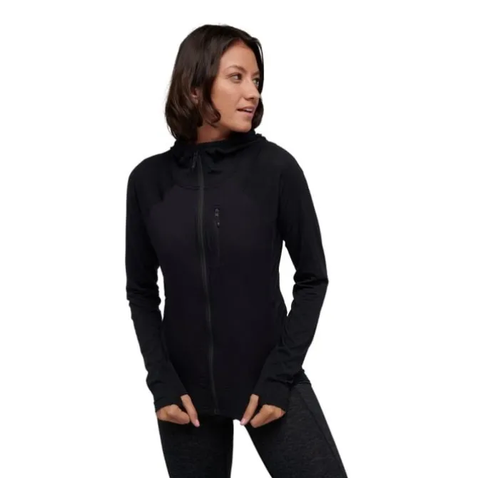 Black Diamond Laufshirts>Coefficient LT Hybrid Hoody Schwarz