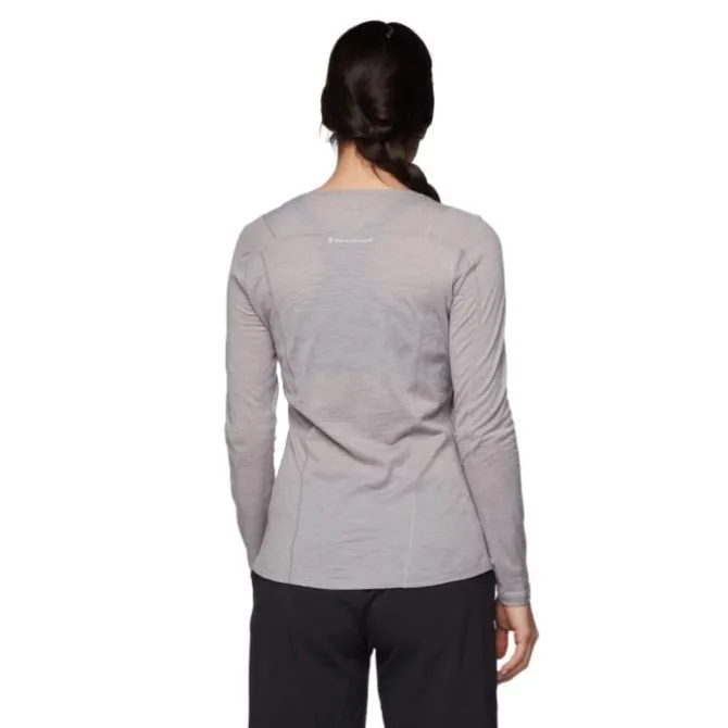 Black Diamond Laufshirts>Long Sleeve Rhythm Tee Grau