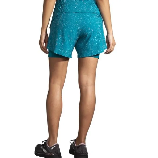 Brooks Laufshorts>Chaser 5" 2in1 Short Blau