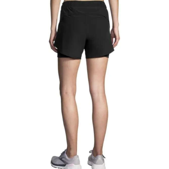 Brooks Laufshorts>Chaser 5" 2In1 Shorts Schwarz