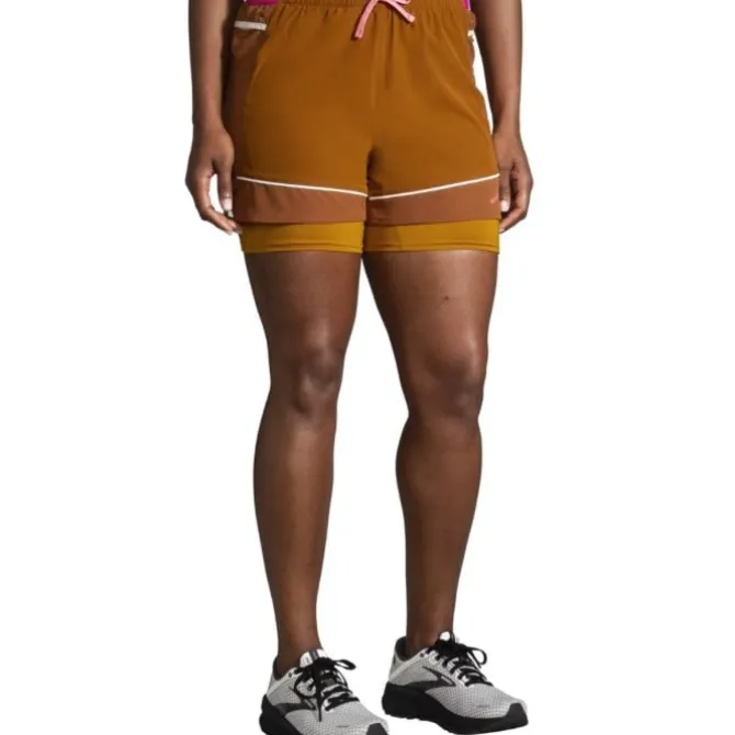 Brooks Laufshorts>High Point 3" 2-in-1 Short Braun