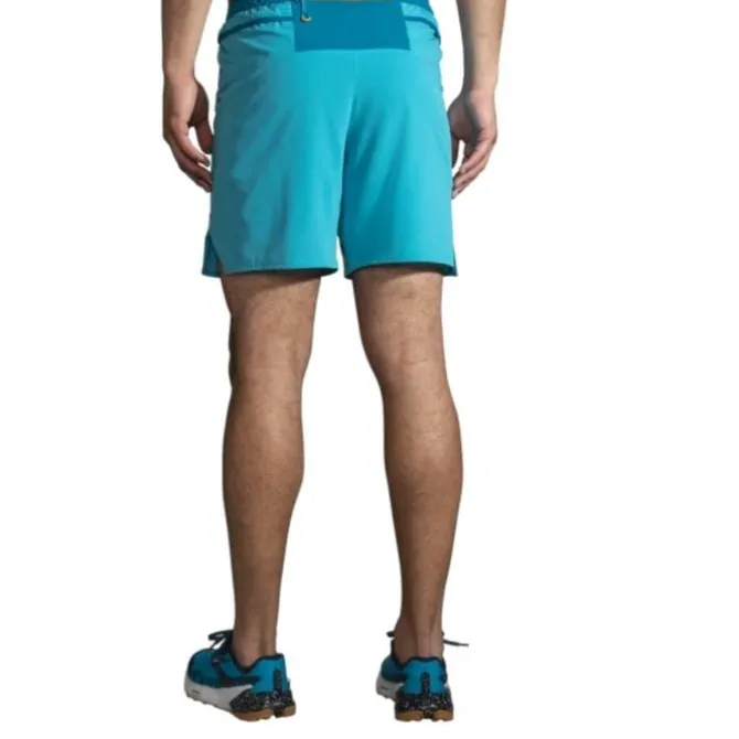 Brooks Laufshorts>High Point 7" 2-in-1 Short Blau