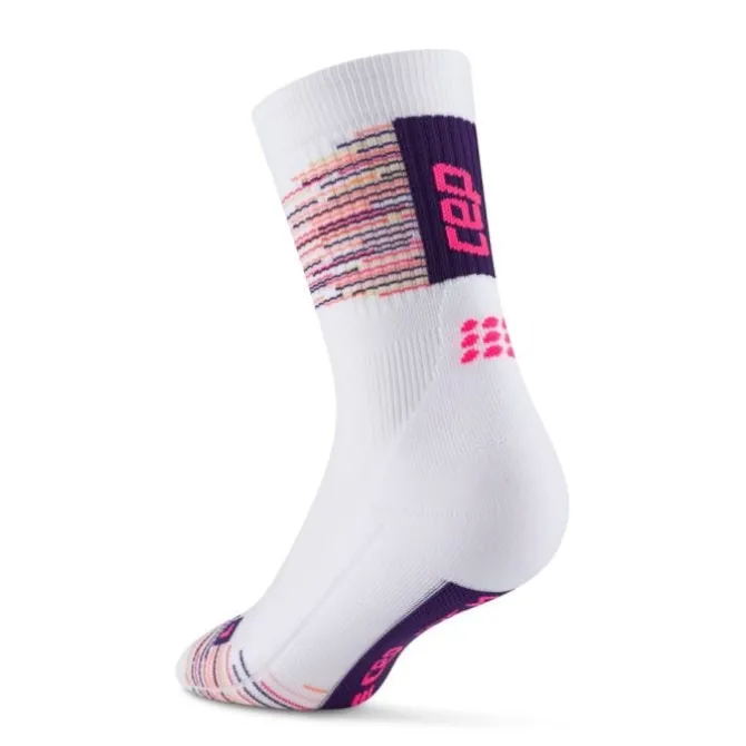 CEP Socken & Strümpfe | Laufsocken>Paris Vibes 80's Mid Cut Sock Weiß