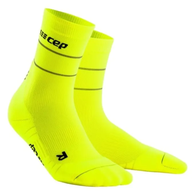 CEP Socken & Strümpfe | Laufsocken>Reflective Mid-Cut Socks Gelb