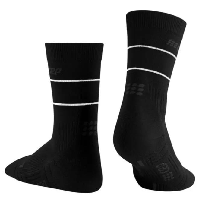 CEP Socken & Strümpfe | Laufsocken>Reflective Mid-Cut Socks Schwarz