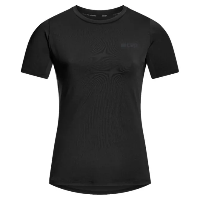 CEP Laufshirts>The Run Shirt Round Neck Short Sleeve Schwarz