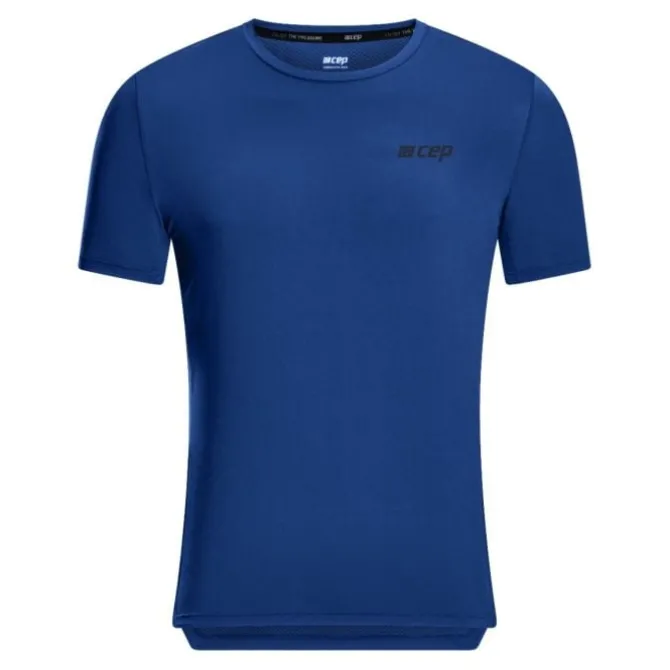 CEP Laufshirts>The Run Shirt Round Neck Short Sleeve Blau