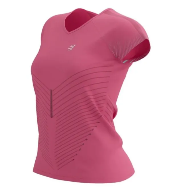 Compressport Laufshirts>Performance SS T-shirt Rot-violett