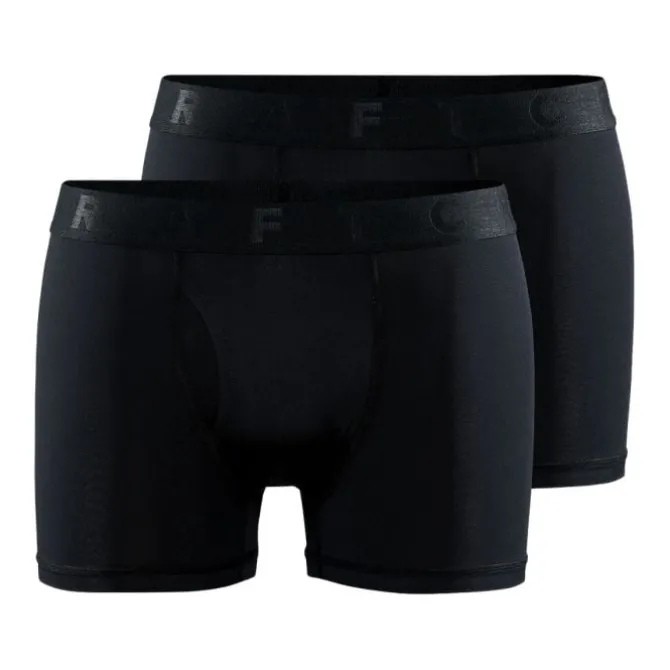 Craft Laufunterwäsche>Core Dry Boxer 3" 2-Pack Schwarz