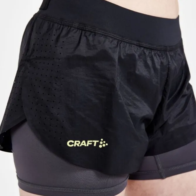 Craft Laufshorts>CTM Distance 2IN1 Shorts Schwarz