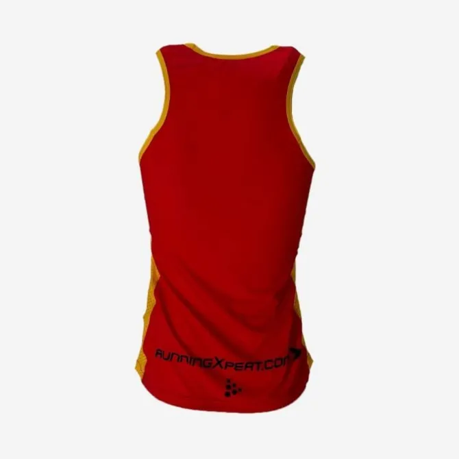 Craft Laufshirts>Deutschland Singlet Rot