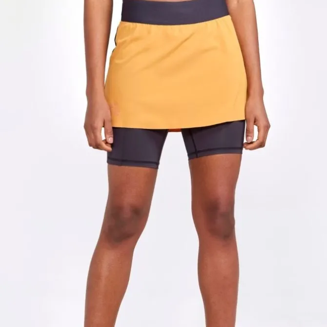 Craft Laufshorts>Pro Trail 2in1 Skirt Gelb