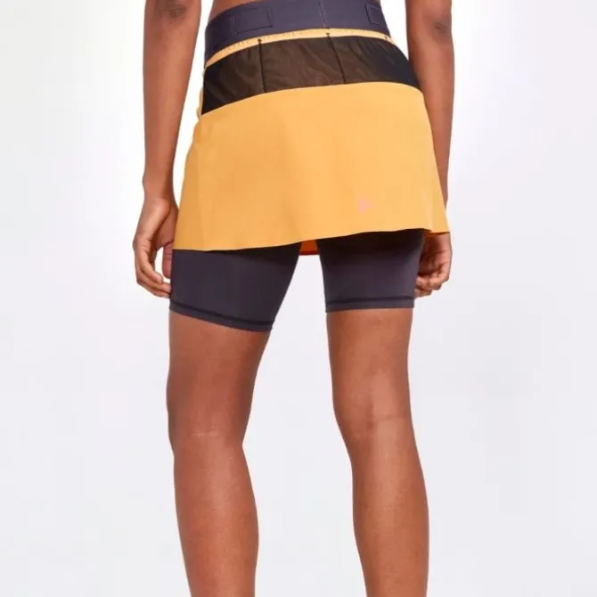 Craft Laufshorts>Pro Trail 2in1 Skirt Gelb