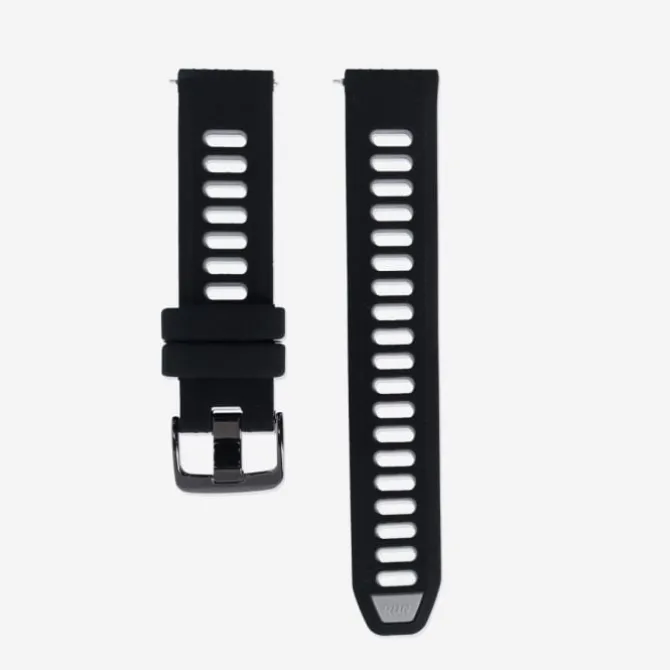 Elevate Uhrenarmbänder>Watch Band for Forerunner 18mm (Silicone) Schwarz